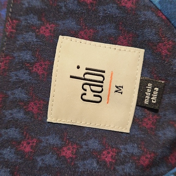 Cabi Artist Blue Multi Floral Cami Top - Picture 5 of 7